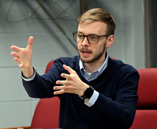 Hunter Ahrens, Mount Penn Borough Manager (BILL UHRICH/READING EAGLE)