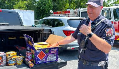 Reading officials demonstrate fireworks dangers ahead of Fourth of July celebrations