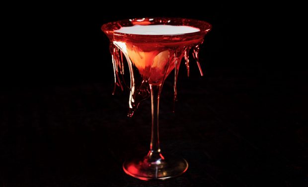 A martini reflects the restaurant's gothic aesthetic. (Courtesy of Zach Neil)