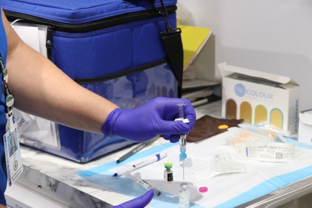 Vaccinations were held Monday inside the Wellness on Wheels vehicle on scene in Upper Darby. (COURTESY OF DELAWARE COUNTY HEALTH DEPARTMENT)
