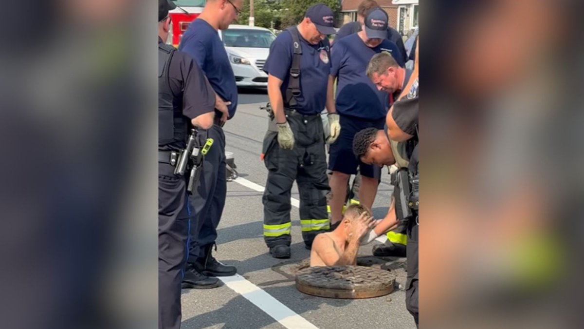 Crews free man trapped beneath manhole in Northeast Philadelphia – NBC10 Philadelphia