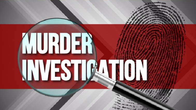 Murder investigation graphic.