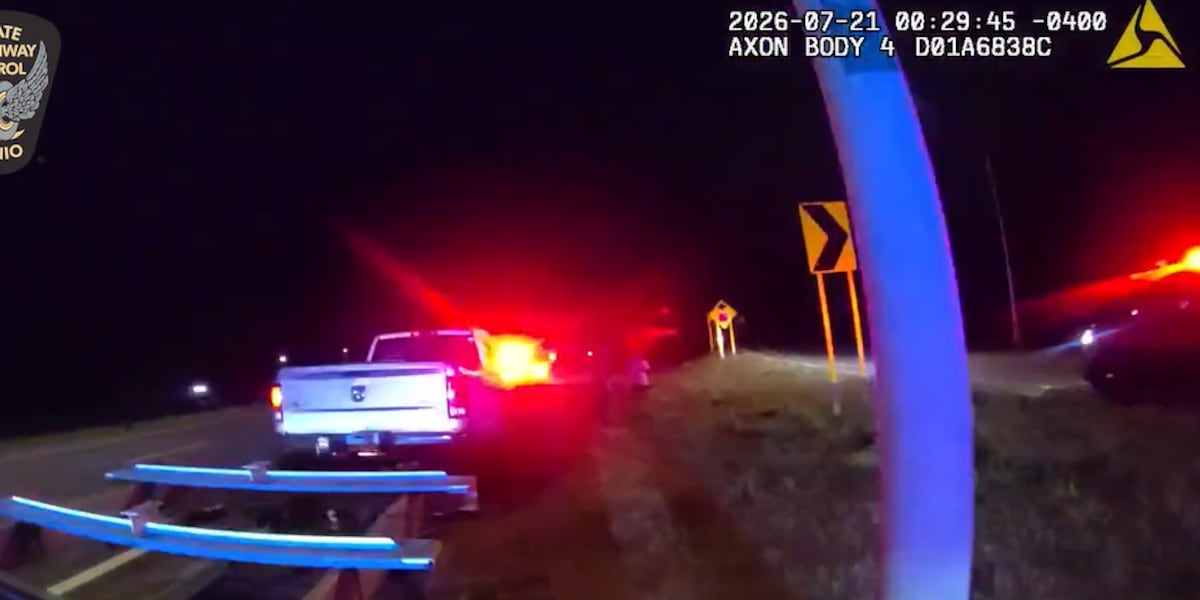 CAUGHT ON VIDEO: Troopers safely stop runaway pickup truck in Erie County