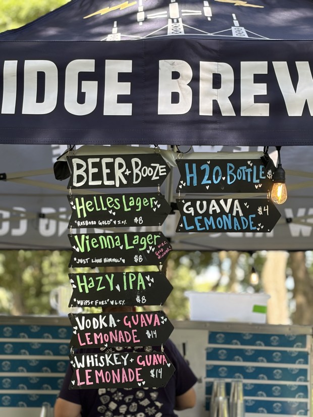 New Ridge Brewery made the beer garden a welcoming gathering place. (Photo courtesy of John Katrina)