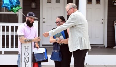 Habitat dedicates 2 new homes on Miltimore Street in Reading