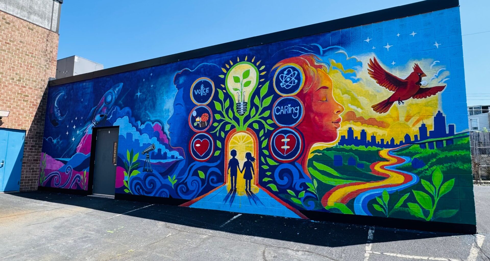 Olivet Boys & Girls Club members create mural at Reading site