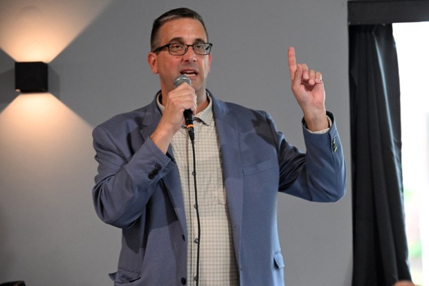 Jeff Millay of Miele Manufacturers, Lycoming County, said his company, which manufactures Pennsylvania skill games in partnership with Pace-O-Matic, supports that pending state legislation that would set a tax and limits on the machines. (BILL UHRICH/READING EAGLE)