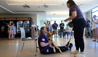 Fuzzy friend lending a helping paw at Berks rehabilitation hospital