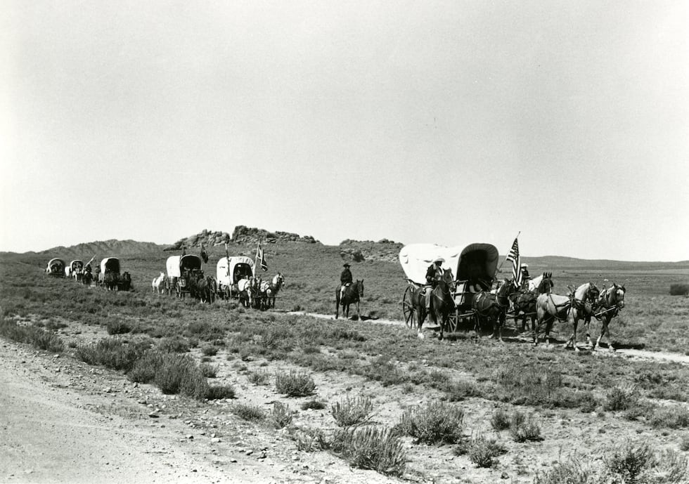 Bicentennial Wagon Train in Wyoming