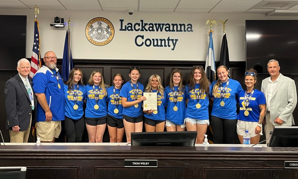 Commissioners honor Valley View softball team – Scranton Times-Tribune