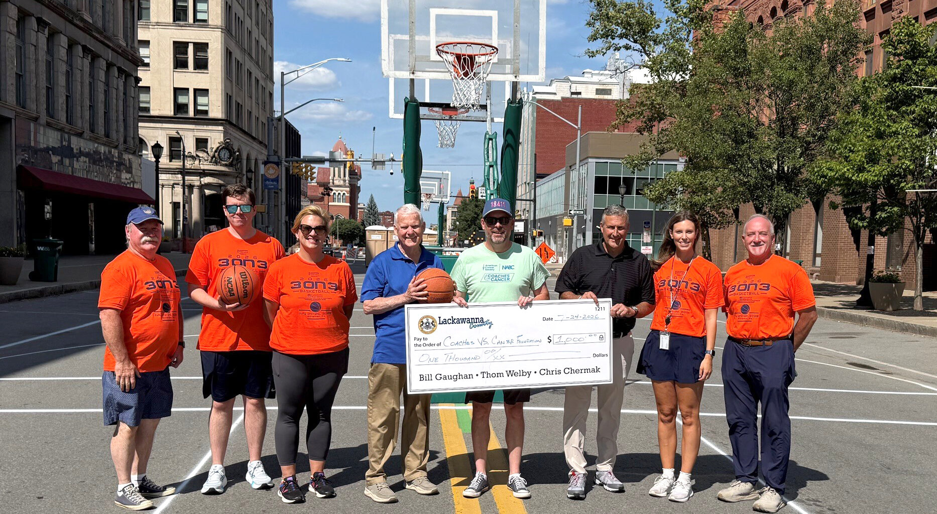 Coaches vs. Cancer donation from Lackawanna County – Scranton Times-Tribune