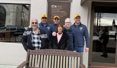 Dunmore Lions Club bench dedication – Scranton Times-Tribune