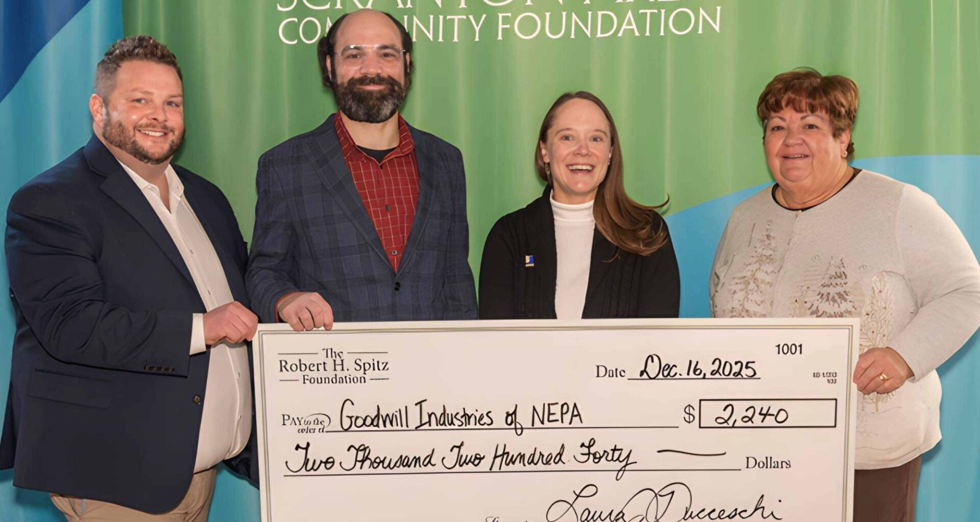 Robert H. Spitz Foundation supports Goodwill Industries of NEPA – Scranton Times-Tribune