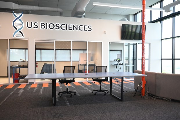 The inside of US Biosciences in Jessup on Friday, May 29, 2026. (REBECCA PARTICKA/STAFF PHOTOGRAPHER)