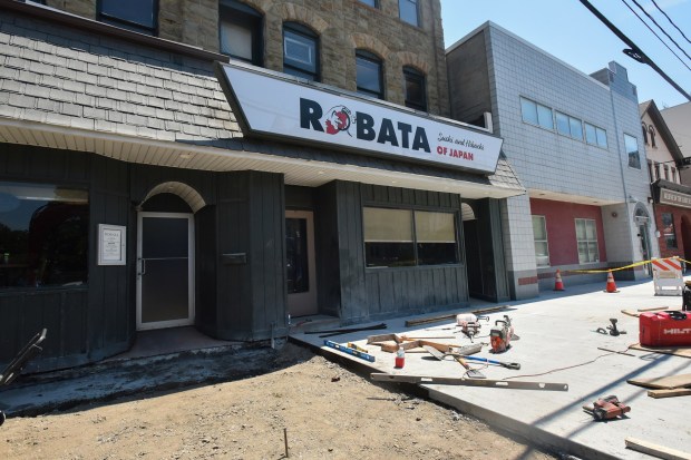 Robata Sushi and Hibachi is seen on Adams Avenue in downtown Scranton Monday, July 13, 2026. (SEAN MCKEAG / STAFF PHOTOGRAPHER)