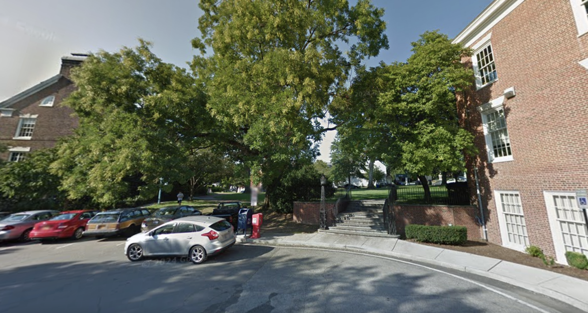 The lot adjacent to City Hall and the Rye Free Reading Room.