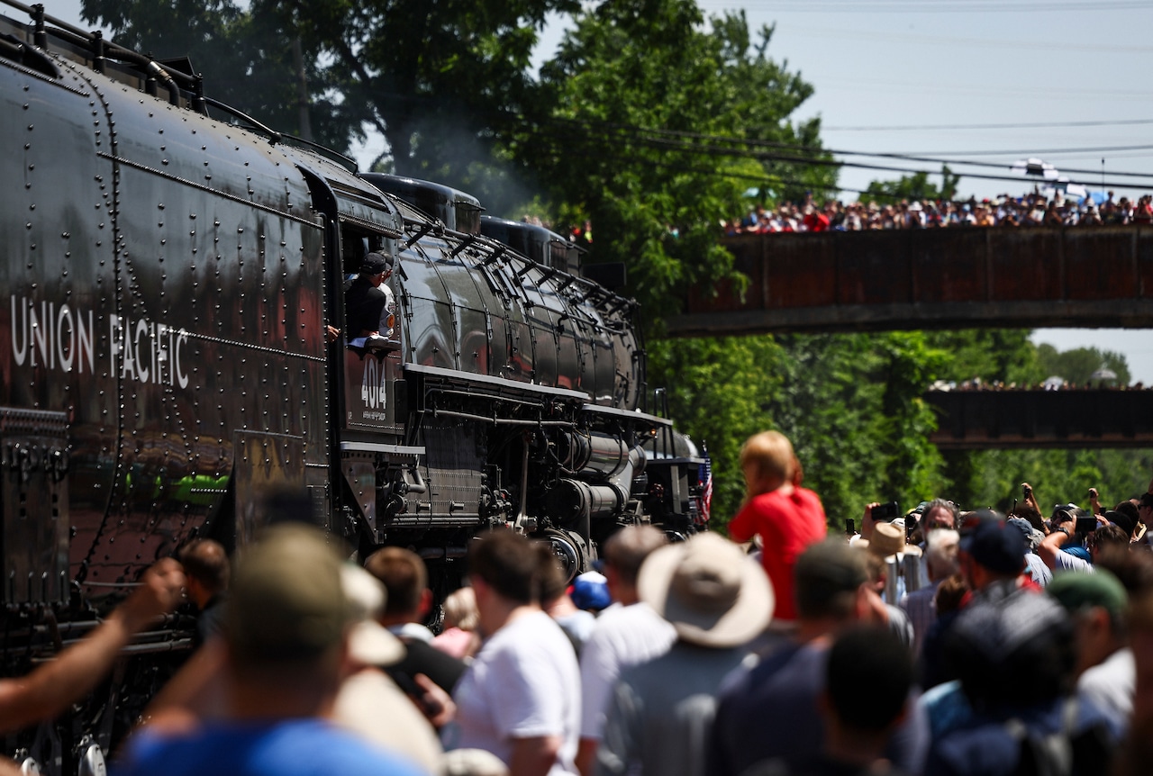Union Pacific Big Boy No. 4014 locomotive visits Reading, PA.