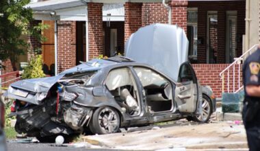 Allentown crash sends car into home; man charged