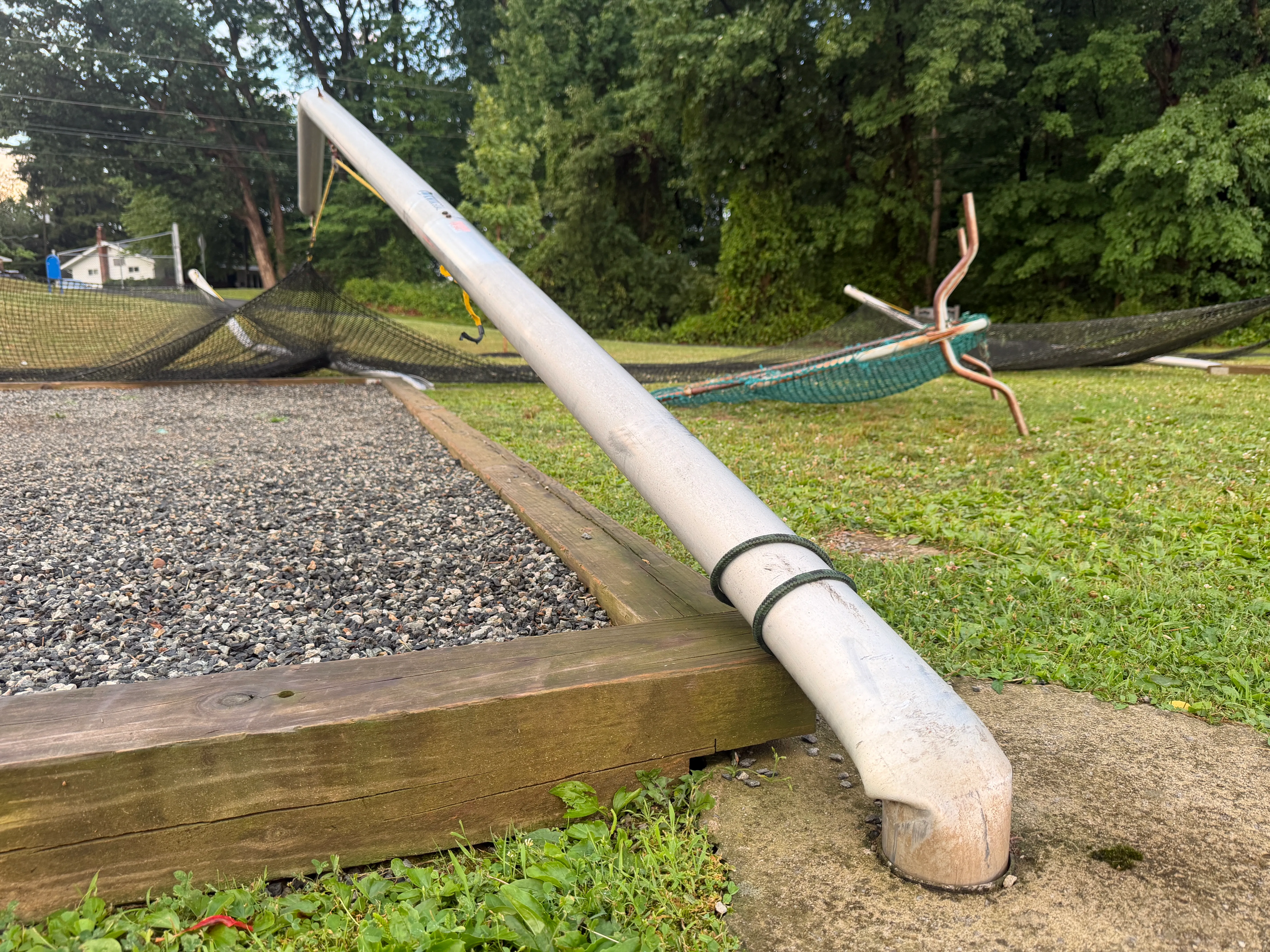 Storm damage is seen in Alburtis on Friday evening, July 3, 2026. Severe storms moved through the Lehigh Valley, cutting power to thousands amid days of extreme heat just as Fourth of July celebrations were getting started. (Rich Rolen/Special to The Morning Call)
