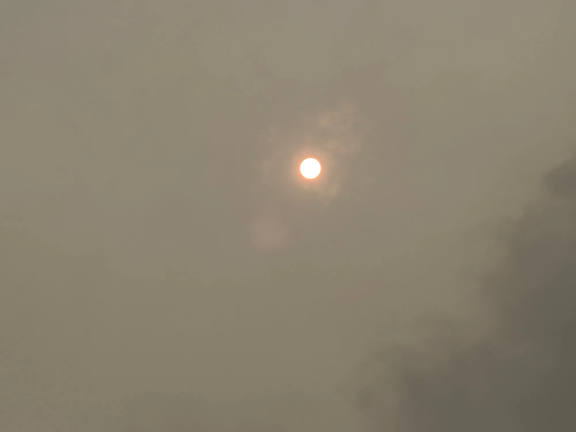 Hazy conditions from Canadian wildfire smoke is seen over the Lehigh Valley Thursday, July 16, 2026. (Rich Rolen/Special to The Morning Call)