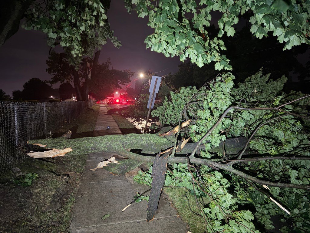 Allentown residents urged to watch for downed wires after storms