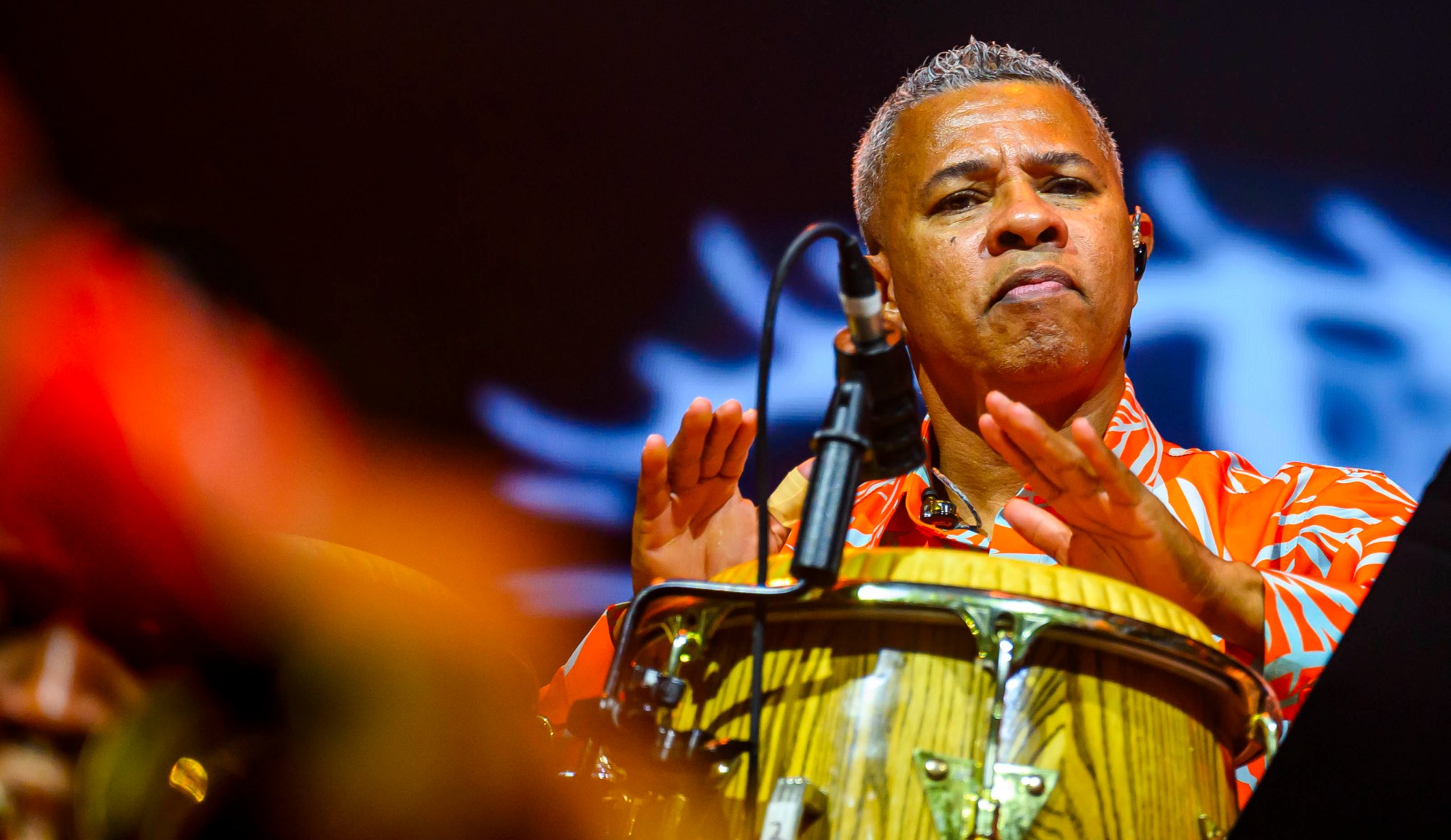 Grupo Niche performs Thursday, July 30, 2026, on Musikfest's Wind Creek Steel Stage at PNC Plaza in Bethlehem. Grupo Niche is a Colombian salsa orchestra formed in 1979 that is widely recognized by critics and audiences as one of the most successful Latin music groups of the last four decades. Thursday was preview night at Musikfest, which runs through Aug. 9. (April Gamiz/The Morning Call)