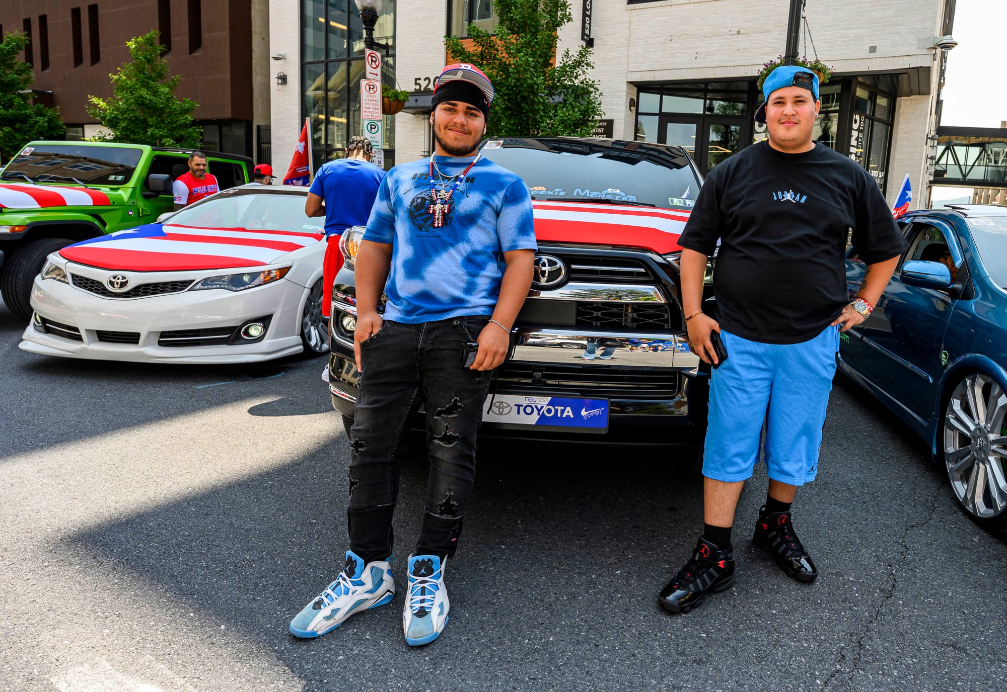 People celebrate during the annual Lehigh Valley Puerto Rican Day Parade on Sunday, July 19, 2026, in Allentown. The day's festivities, sponsored by Puertorrican Cultural Preservation, also included raising the Puerto Rican flag and a festival. (April Gamiz/The Morning Call)
