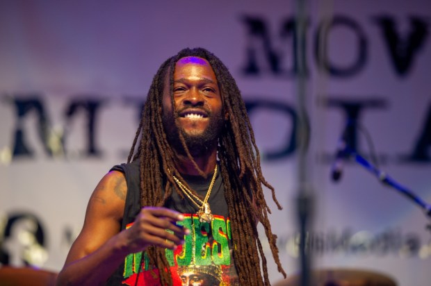 Grammy-nominated contemporary reggae singer-songwriter Jesse Royal performs at the One Earth Festival Global Music and Culture Festival at SteelStacks on Saturday, July 11, 2026. (Jonathan Broady/Special to The Morning Call)