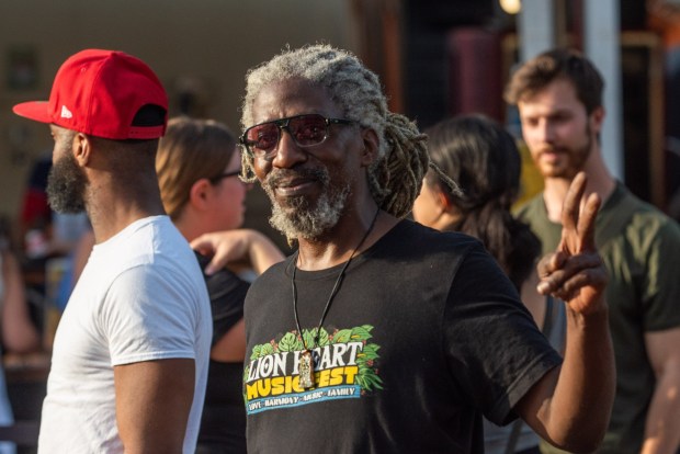 Festivalgoers enjoy the sights and sounds of the One Earth Festival Global Music and Culture Festival at SteelStacks on Saturday July 11 2026. The fifth annual festival, presented by ArtsQuest in partnership with Movement Moves Media, celebrates global music, culture and community. (Jonathan Broady/Special to The Morning Call)