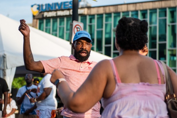 Festivalgoers enjoy the sights and sounds of the One Earth Festival Global Music and Culture Festival at SteelStacks on Saturday July 11 2026. The fifth annual festival, presented by ArtsQuest in partnership with Movement Moves Media, celebrates global music, culture and community. (Jonathan Broady/Special to The Morning Call)