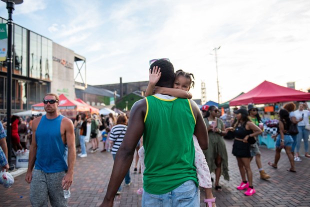 Festivalgoers enjoy the sights and sounds of the One Earth Festival Global Music and Culture Festival at SteelStacks on Saturday July 11 2026. The fifth annual festival, presented by ArtsQuest in partnership with Movement Moves Media, celebrates global music, culture and community. (Jonathan Broady/Special to The Morning Call)
