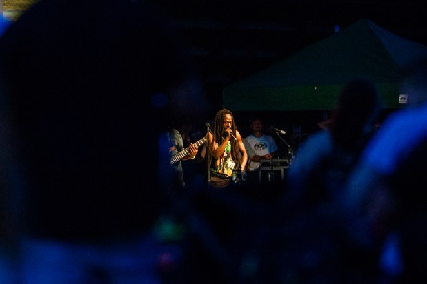 Grammy-nominated contemporary reggae singer-songwriter Jesse Royal performs at the One Earth Festival Global Music and Culture Festival at SteelStacks on Saturday, July 12, 2026. (Jonathan Broady/Special to The Morning Call)
