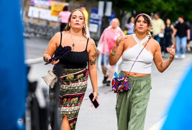 People enjoy the preview night of Musikfest on Thursday, July 30, 2026, in Bethlehem. The annual festival runs through Aug. 9. (April Gamiz/The Morning Call)