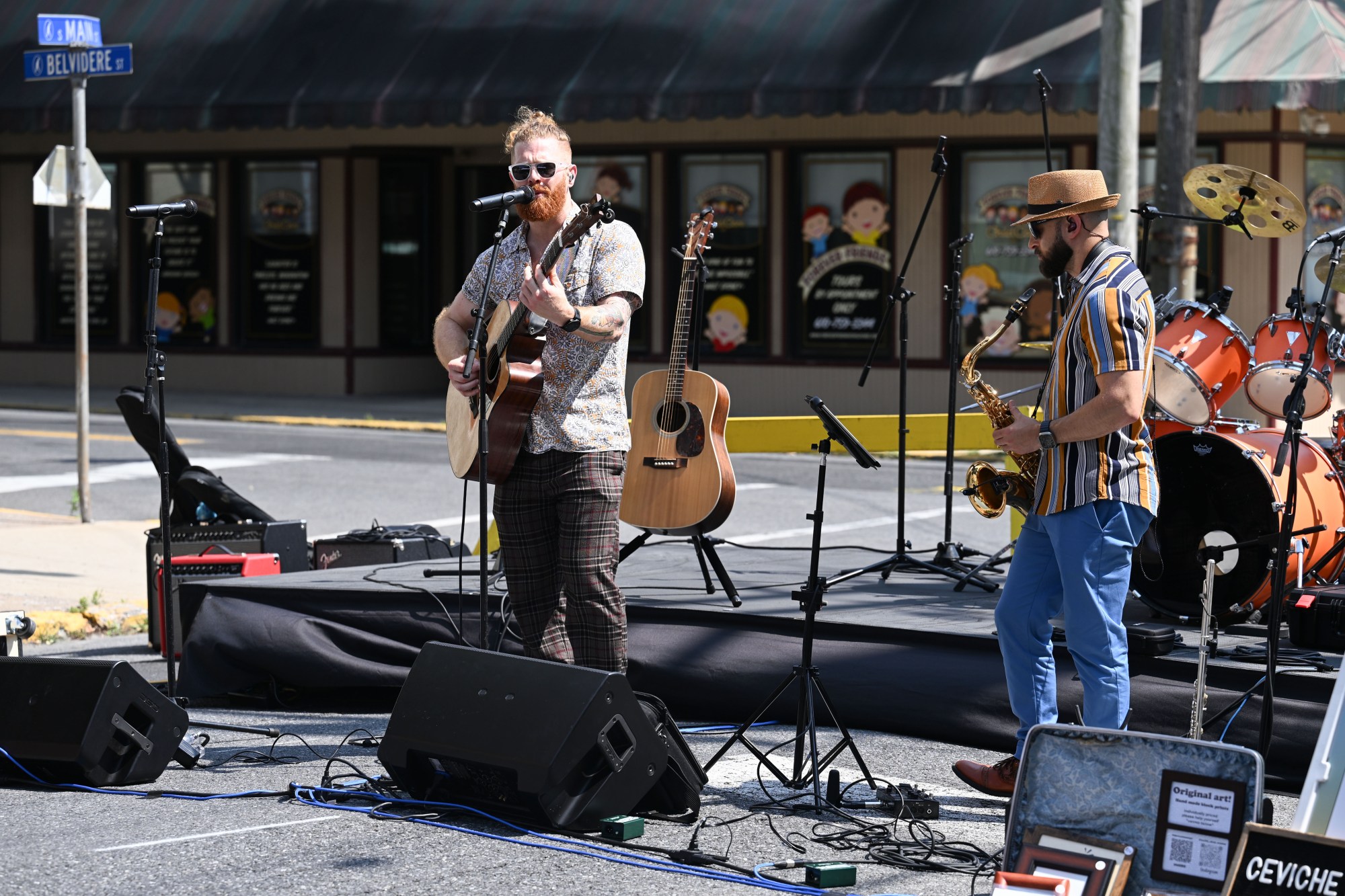 The band Ceviche performs during the annual Martin on Main street fair Saturday, July 25, 2026, in Nazareth, in Nazareth. (Jon Chiu/The Morning Call)