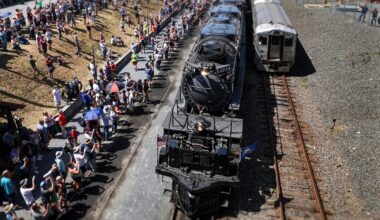 Union Pacific Big Boy No. 4014 locomotive visits Reading, PA.
