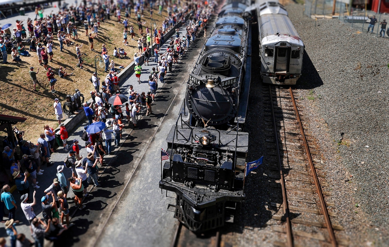 Union Pacific Big Boy No. 4014 locomotive visits Reading, PA.