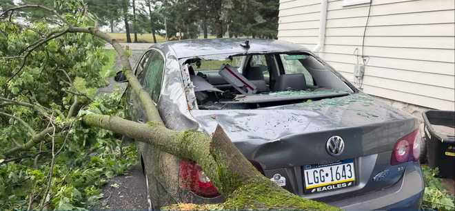 severe thunderstorms swept through southeastern pennsylvania this past weekend, bringing rare 70-mph wind gusts and leaving residents and meteorologists stunned.