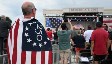 Congress buries time capsule near Independence Hall for America 250