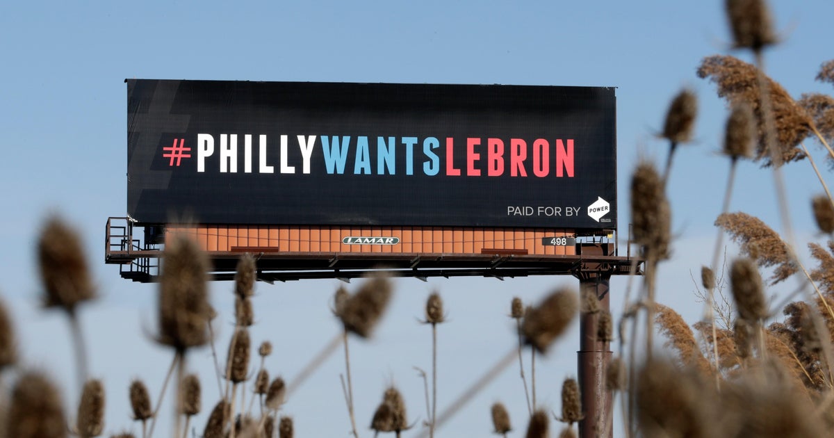 LeBron James picked Philadelphia, 8 years after billboards asked him to come to Sixers
