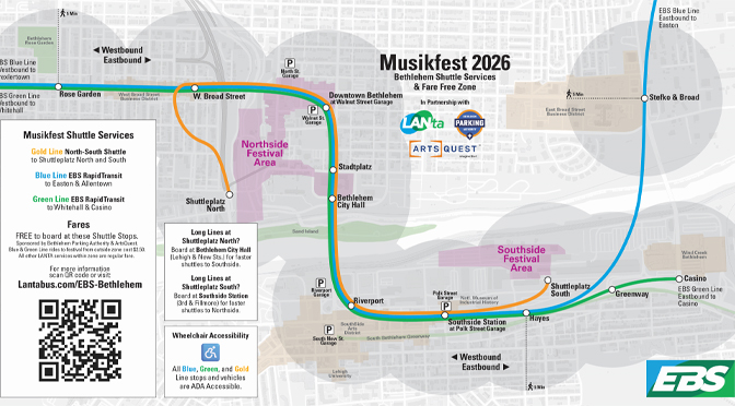 ArtsQuest, LANTA and Community Partners Expand Shuttle Access for Musikfest 2026