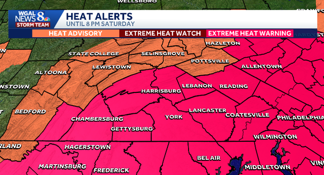 Extreme heat and the chance for storms are in the forecast for South-Central Pa. for the July Fourth holiday weekend. Extreme heat and the chance for storms are in the forecast for South-Central Pa. for the July Fourth holiday weekend.