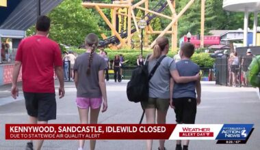 Kennywood, Sandcastle and Idlewild all closed due to Code Purple Air Quality Alert