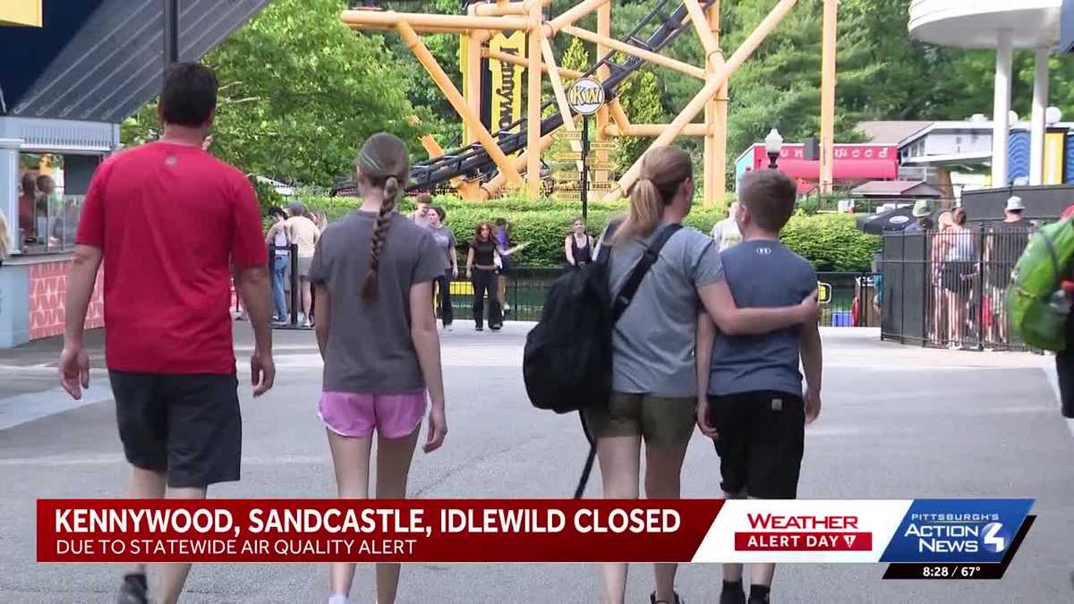 Kennywood, Sandcastle and Idlewild all closed due to Code Purple Air Quality Alert