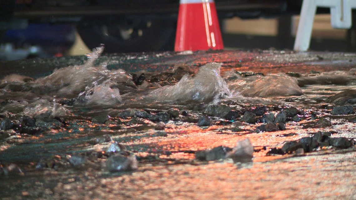 Water main break closes busy street in Scranton