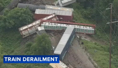 More than a dozen freight train cars derail in Bensalem; no hazmat leaks found