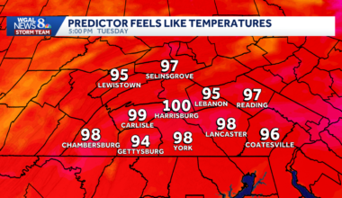 Heat wave begins in south-central Pa. with 100-degree feels