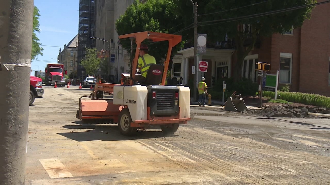 Water service returns after main break in downtown Scranton