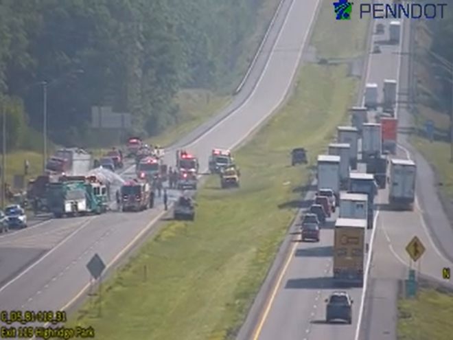 Emergency crews on scene of I-81 vehicle fire emergency crews on scene of i-81 vehicle fire