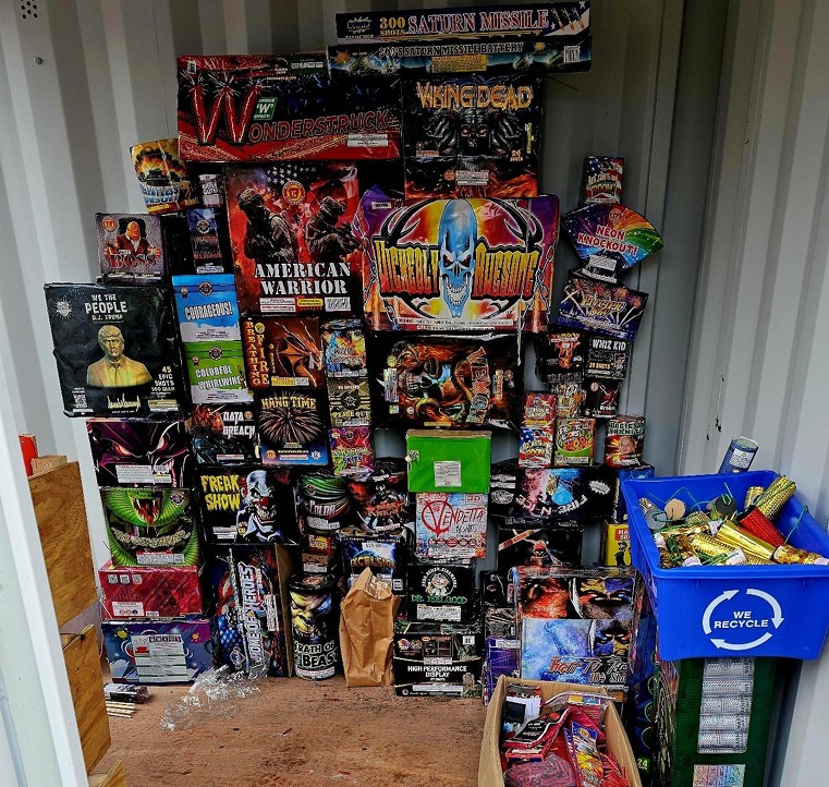 Reading police seize large cache of fireworks during holiday crackdown