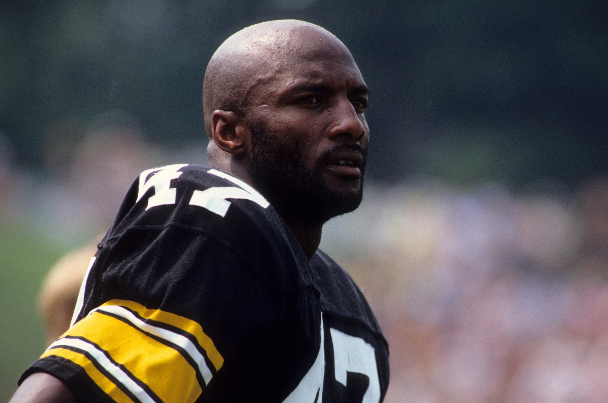 Football: Hall of Fame Game: Pittsburgh Steelers Mel Blount (47) during game vs New Orleans Saints at Fawcett Stadium. Canton, OH 7/30/1983 CREDIT: John Iacono (Photo by John Iacono /Sports Illustrated via Getty Images) (Set Number: X28826 )